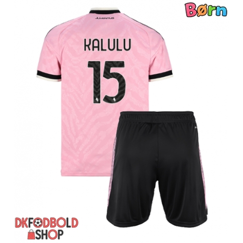 Juventus Pierre Kalulu #15 Udebanesæt Børn 2026-27 Kort ærmer (+ korte bukser)